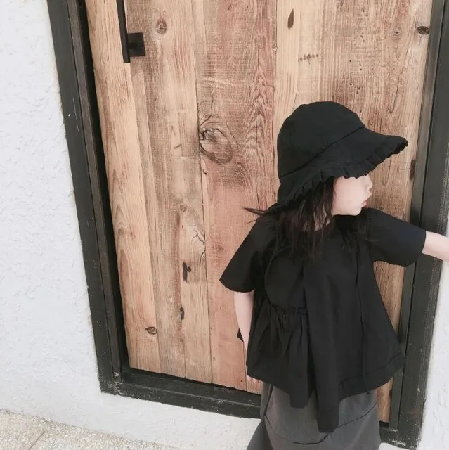 

2019 best selling girls ruffles t-shirt cotton fashion short sleeve summer girls top 1-7t