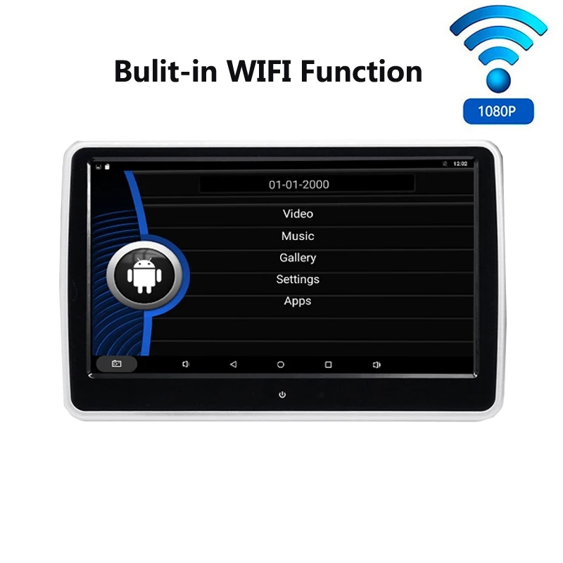 XST 10,1 дюймов Система Android 6.0.1 монитор на подголовник автомобиля MP5 плеер с wifi сенсорный экран Поддержка USB/SD/Bluetooth/динамик