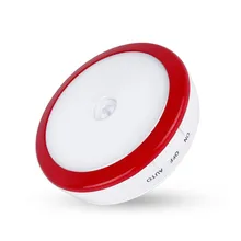 SuperNight Mini PIR Motion Sensor LED Night Light Human Body Induction USB Rechargeable Cabinet Closet Kitchen