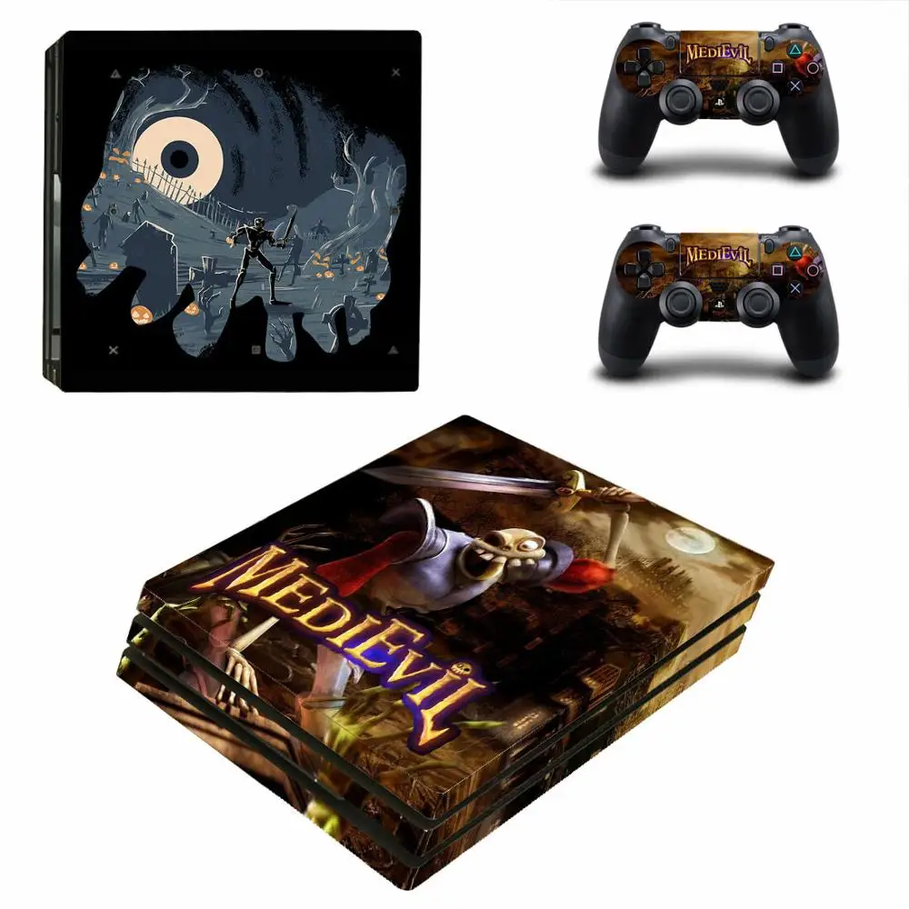 Game Medievil Ps4 Pro Skin Sticker Per Sony Playstation 4 Console E Controller Ps4 Pro Skin Stickers Decalcomania