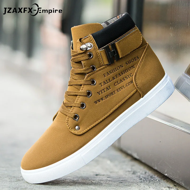 2018 Fashion High Top Men Canvas Shoes Men Casual Shoes For Spring ...