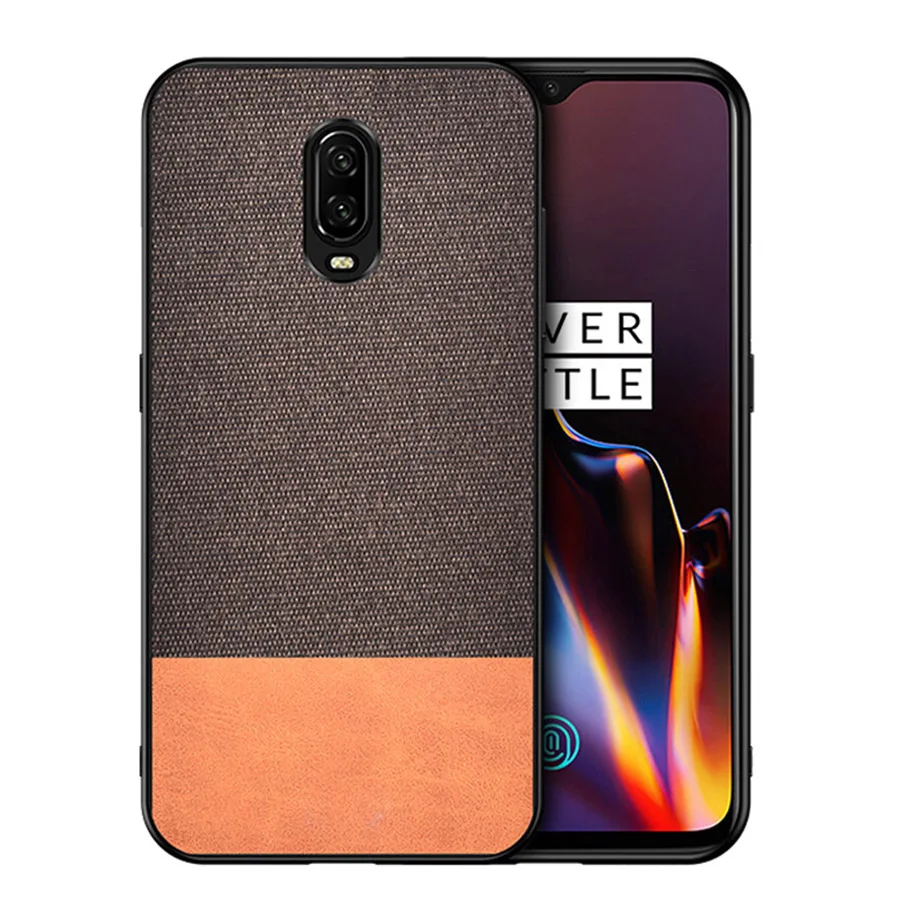 

For Oneplus 6 6T Case One Plus 7 Pro Back Phone Cover OnePlus 6 6t Cloth PU Leather TPU for One Plus 6T 6 7 Phone Cover Cases