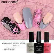 5pcs/lot Nail Art Design Manicure Set IBCCCNDC 10Ml Soak Off Gel Polish LED UV Gel Nail Polish Lacquer Varnish Base Top Coat