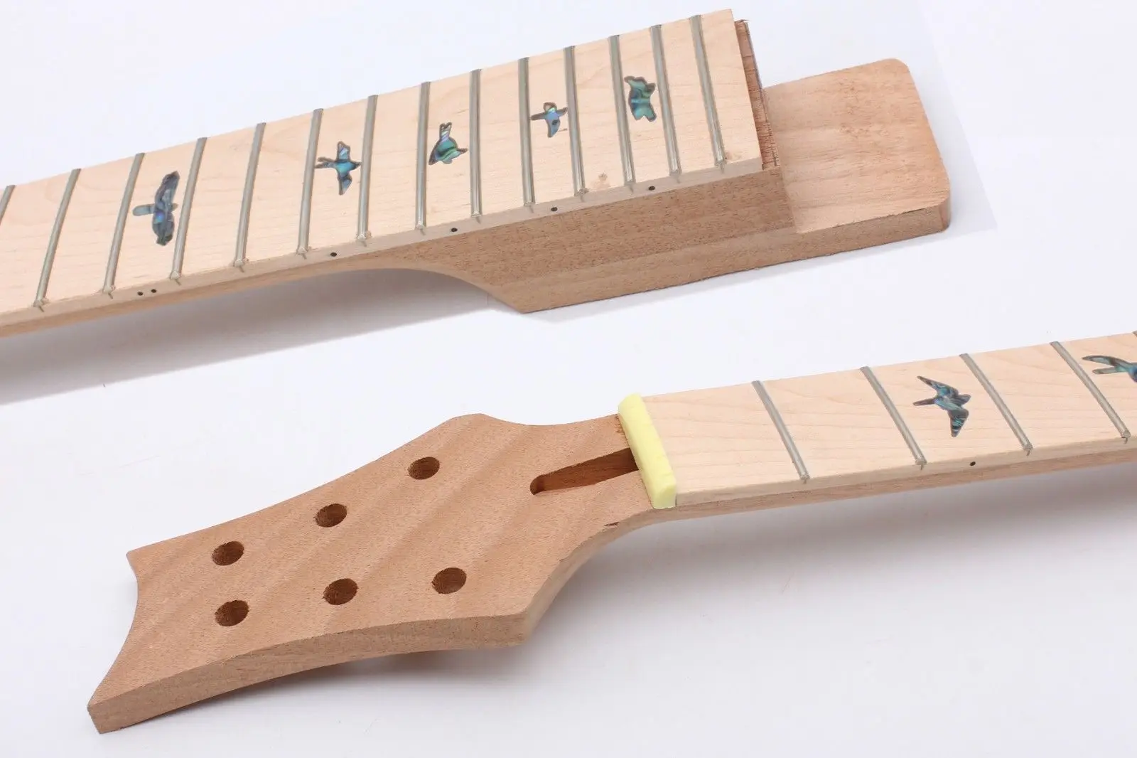 

22 Fret Electric Guitar Neck Replacement 25.5 Mahogany Maple Fretboard Unfinished Guitar Parts