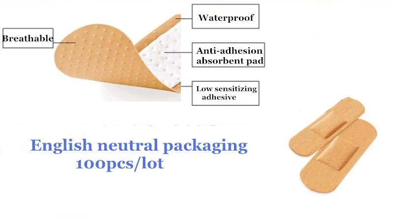 20/50 шт водонепроницаемый клейкий перевязочный медицинский Антибактериальный гемостаз пластырь для дома и путешествий на открытом воздухе аптечки первой помощи
