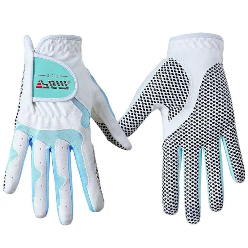 PGM Для женщин Гольф перчатки левая рука и правая ручная одежда устойчивая микрофибра тканевые перчатки с объёмным рисунком из мультиков противоскользящие женские перчатки для гольфа спортивные перчатки