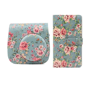 

For fujifilm instax Mini 9 8 8+ PU Leather with shoulder strap camera protect case amd 96 Pockets 3 Inch Instant Photo album