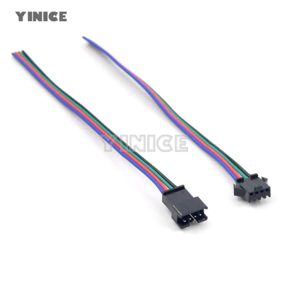 

2 3 4 Pin JST SM Connectors For WS2812B WS2811 WS2812 LED Strip Female Male with 15cm Wire