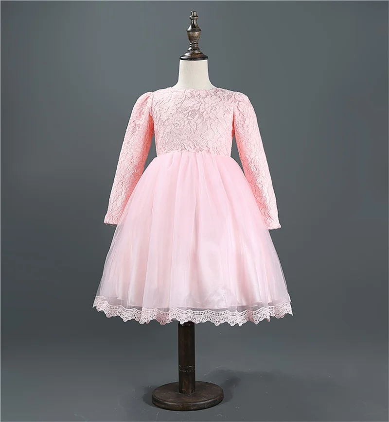Зимнее кружевное платье для девочек маленькая принцесса детские белые платья для девочек детские наряды на вечеринку размер 8