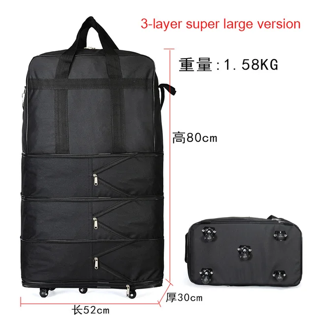 3 in 1 expandable luggage bag