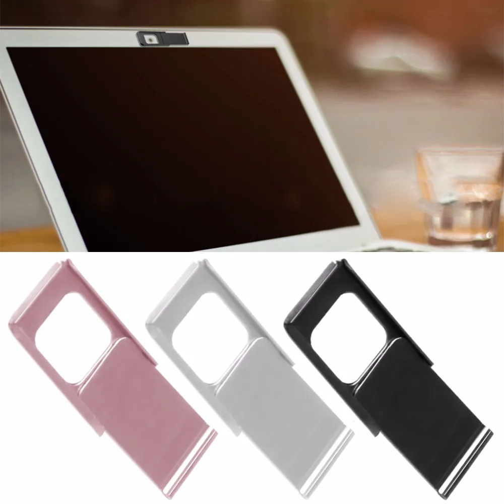 1PC Black/Pink/Silver Webcam Camera Protector Cover Shield For Notebook Laptop PC Tablet Smartphone Gift Laptop Accessories