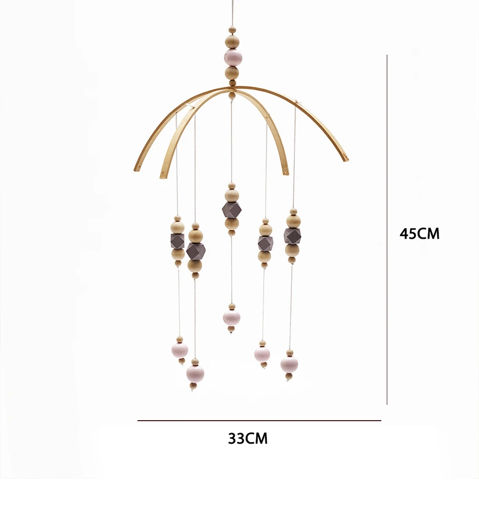 Детские погремушки игрушки для кроватки передвижные деревянные бусы колокольчики для детей детские развивающие игрушки погремушка для новорожденных подарок для детей