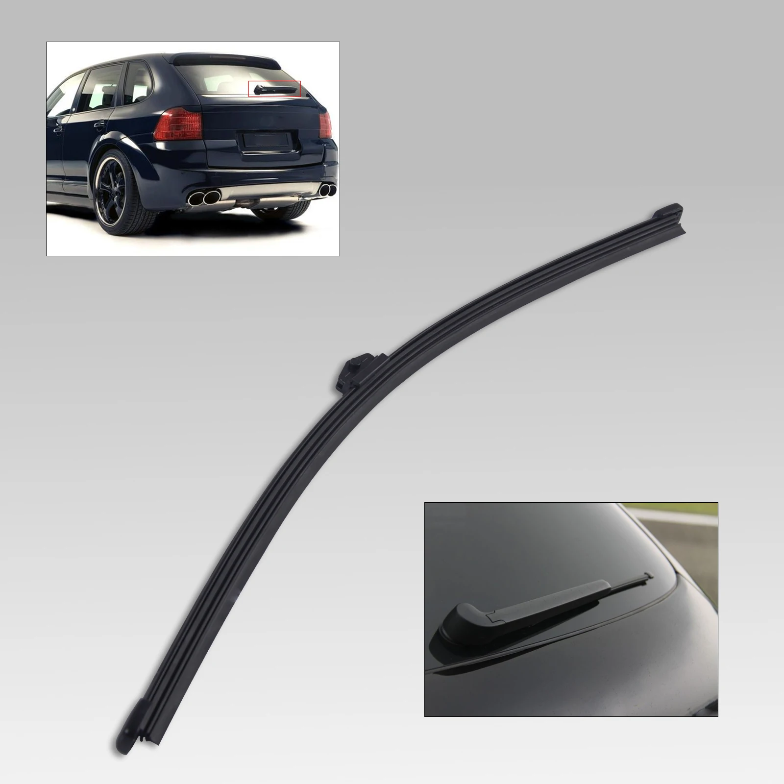 DWCX 14" Bracketless Frameless Rear Window Windshield Wiper Blade for