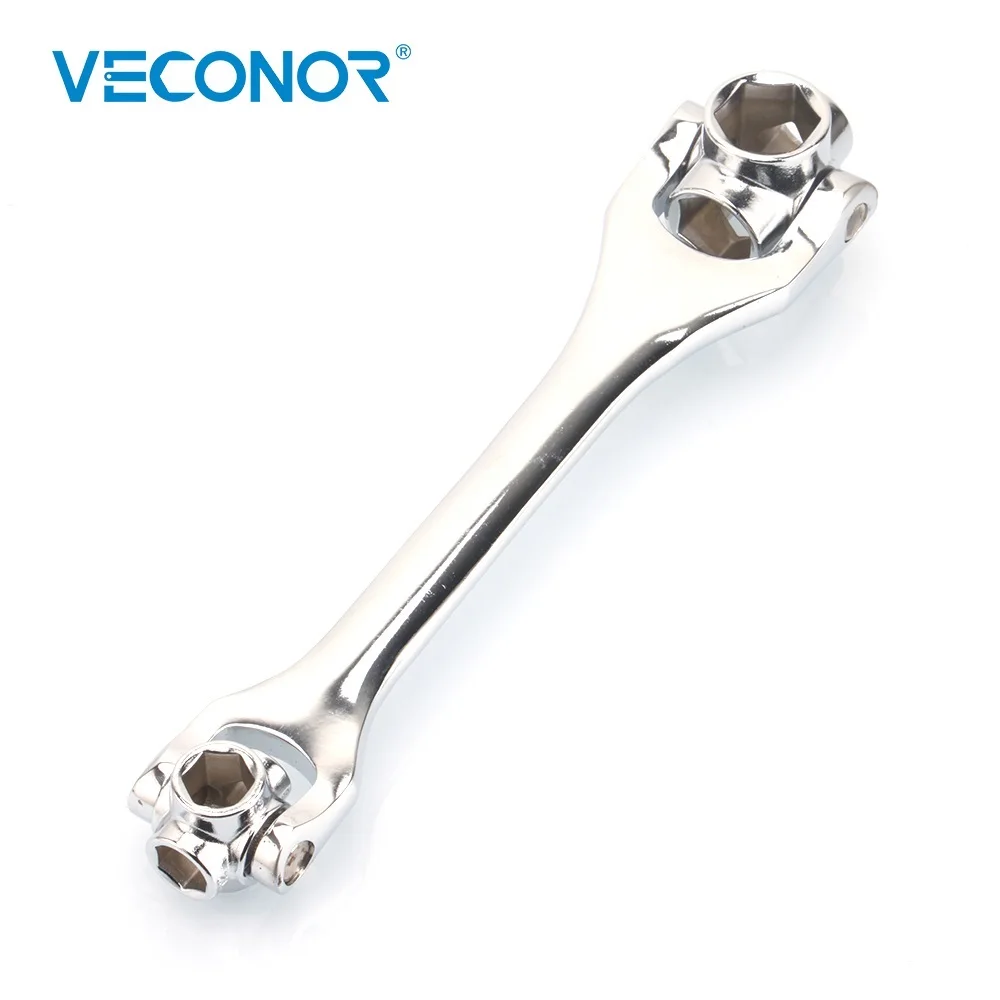 

8-21mm Universal Socket Wrench Spanner Hand Tool Rotatable Head Multifunctional Full Polish Dogbone-Designed High Quality