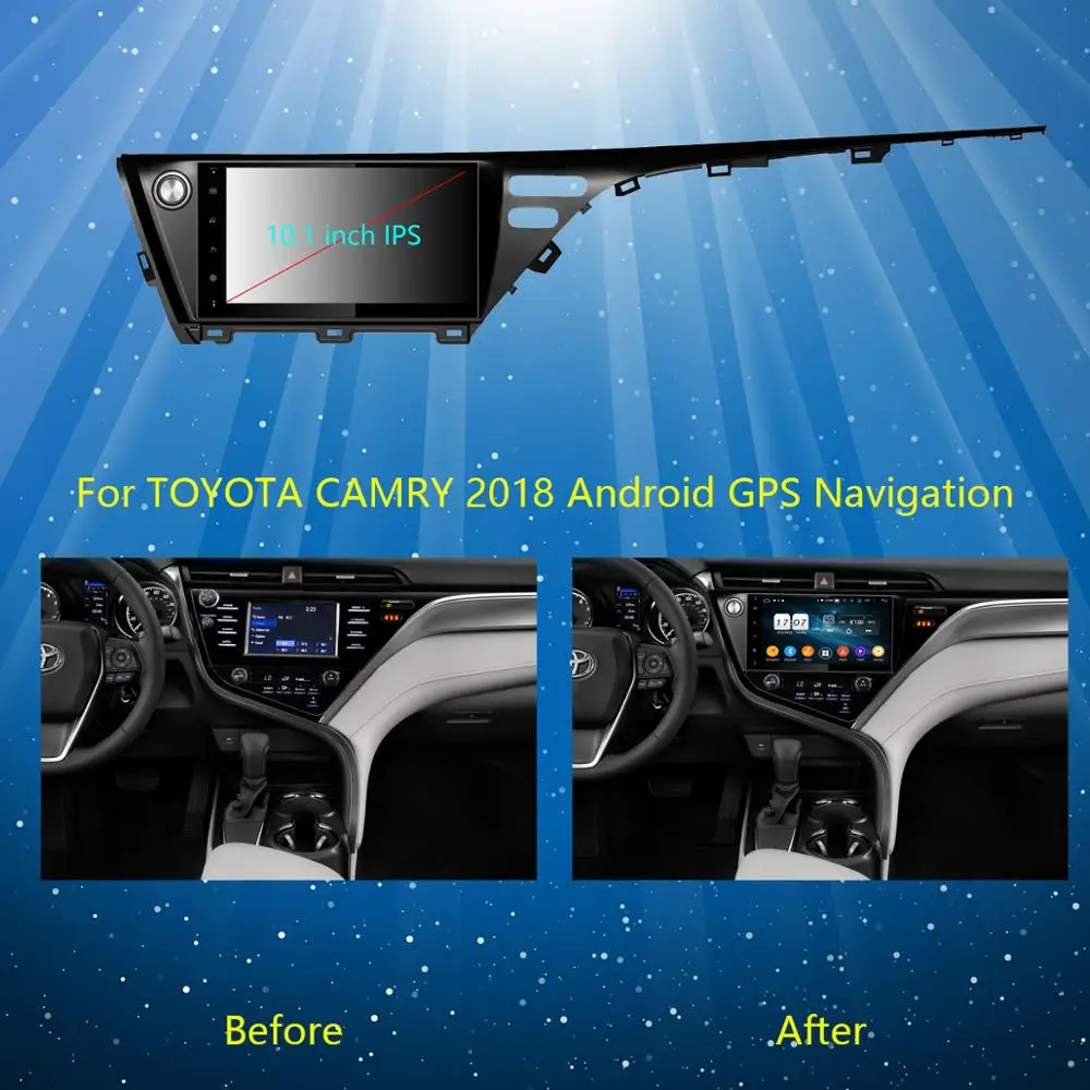 10," ips 8 ядерный 4 Гб ОЗУ 64 Гб ПЗУ Android 9,0 Автомобильный DVD Радио gps Navi для TOYOTA CAMRY DSP CarPlay Parrot BT стерео