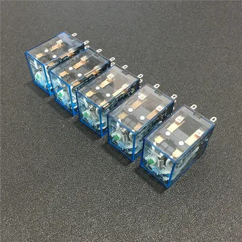 

5pcs MY2NJ DC 12V 24V 110V 220V AC Coil Power Relay Micro Mini Electromagnetic Relay 8 Pins DPDT 2NO 2NC 5A MY2N-J HH52P
