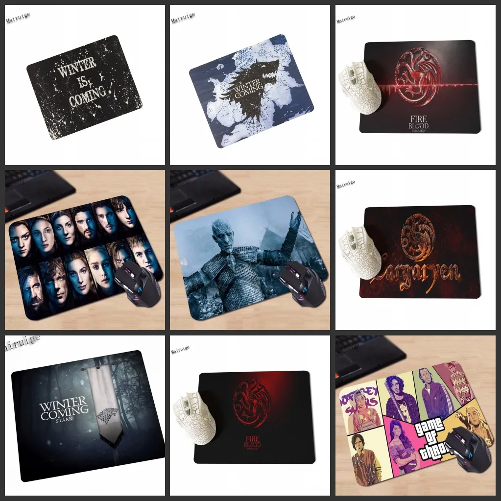 

Mairuige Mairuige Game Of Thrones Winter is Coming Silicon Non-slip Mousepad Computer Gaming Mouse Pad Mat 220mm X 180mm x 2mm