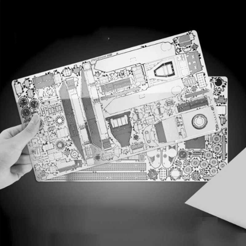 3D металлические головоломки модель танк Маяк Нержавеющая сталь Nano мерного