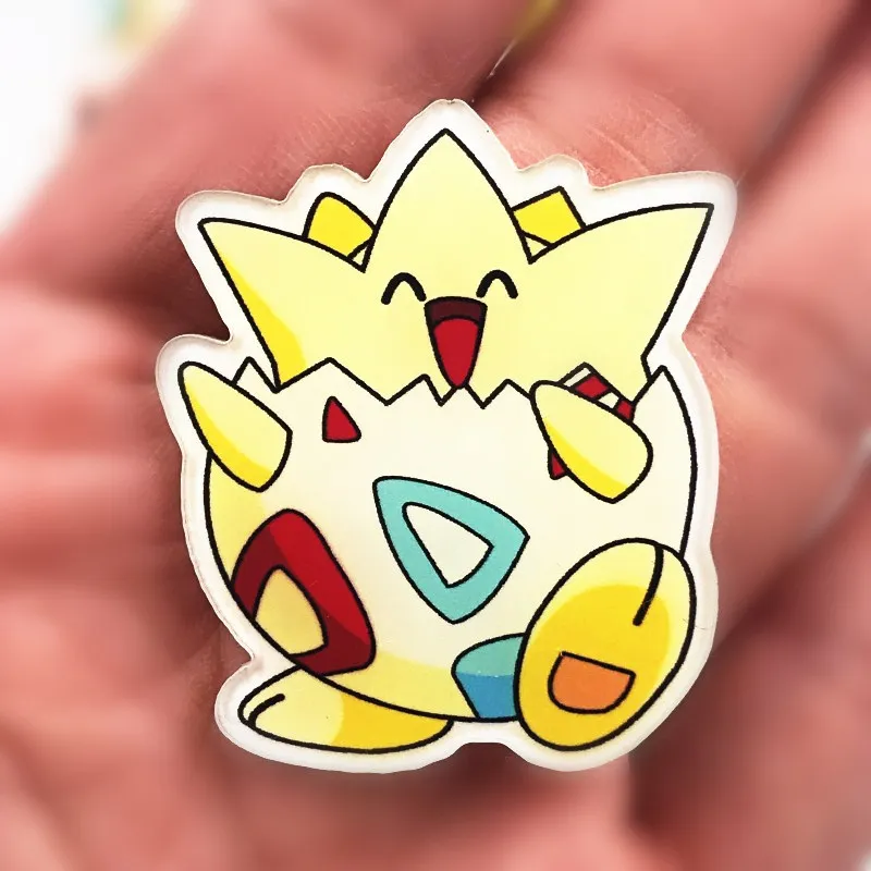 1 個素敵なアニメキャラクタートゲピーアイコンアクリルブローチ漫画のポケモンためのバッジのピン装飾バックパックtシャツ女の子のギフト Brooches Aliexpress