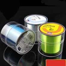 Новинка, нейлоновая рыболовная леска 500 м, очень качественный рыболовный шнур, 0,148-0,467 мм, 7-42 фунта, нейлоновая леска для ловли нахлыстом