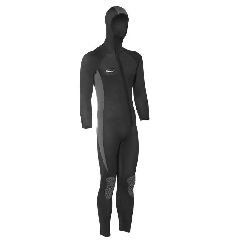 5 мм гидрокостюм цельный неопреновый водолазный костюм солнцезащитный и теплый сёрфинговый костюм для мужчин гидрокостюм с капюшоном зимний гидрокостюм