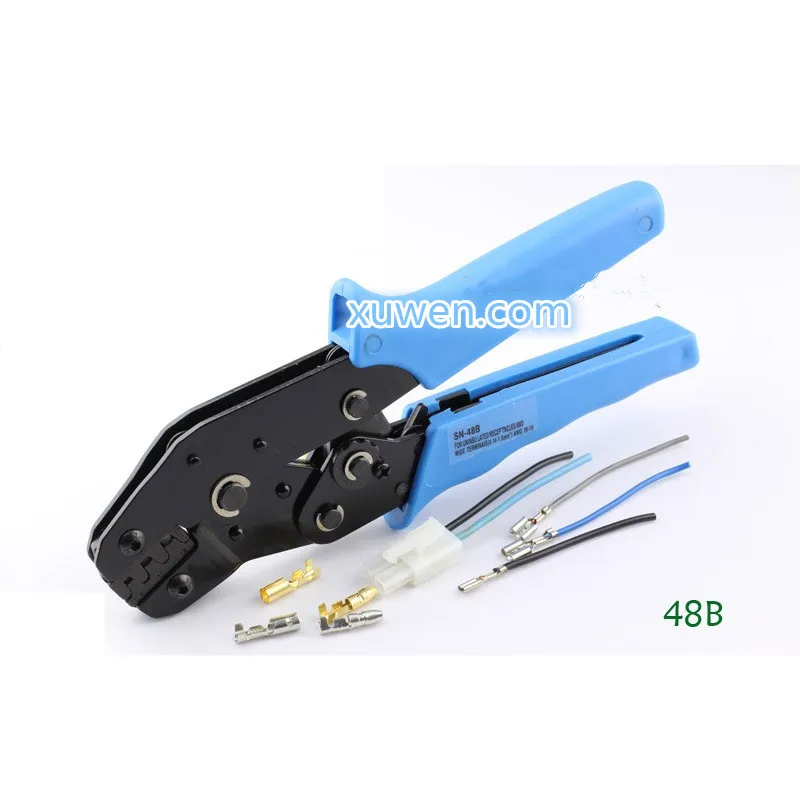 

Free shipping 1/PCS 48B TAB 0.5-1.5mm2 terminal crimping pliers tool car connector ~