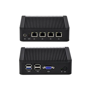 QOTOM Mini PC Q190G4 with 4 LAN port, using pfsense as router/ firewall, fanless PC no noise, Low power Mini PC Quad core 2 GHz