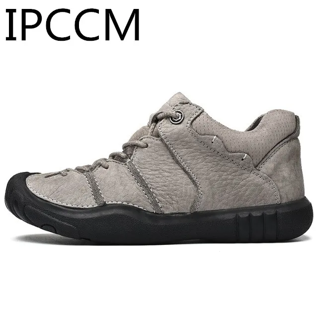 

Brand Fashion Leather Men's Adult 2019 Winter Fashion Warm Short Plush Lace High Quality Vintage Waterproof