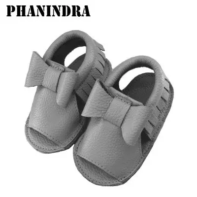 Estilo de Couro Genuíno de Verão Novo Sapatos Mocassins Bebê Newborn Primeiro Walker Macio Moccs Crianças Menina Infantil Verão Attipas 9 Moccs Bebê crianças menina Infantil verão Sapatos attipas