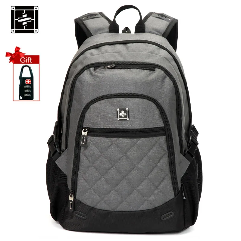 Suissewin 17.3 Inc Laptop Backpack Nylon Water Resistant Working