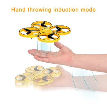 

Smart Watch Quadcopter Gravity Sense Mini Drone Pneumatic LED Lighting Gesture RC Aircraft AN88