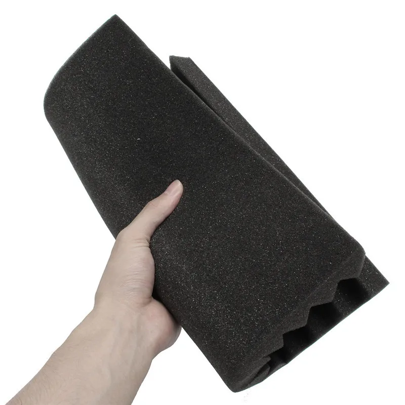 

6Pcs 30x30x3cm Acoustic Foam Studio Soundproofing Treatment Absorption Panel Tile Wedge Sponge for Studio/Drum Room/KT
