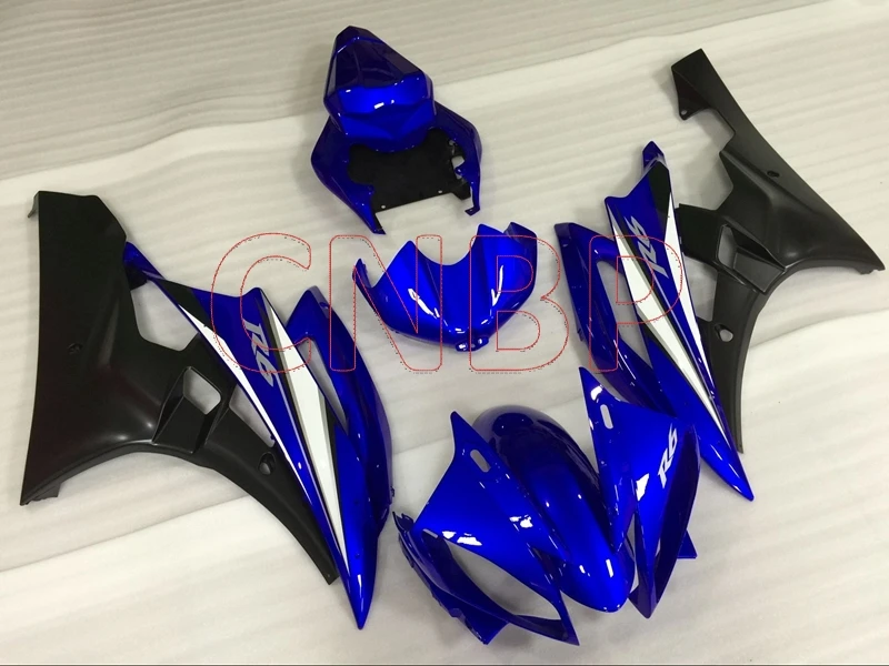 Abs обтекатель YZF600 R6 2006 2007 синий черный Обтекатели для YAMAHA YZFR6 Пластиковые