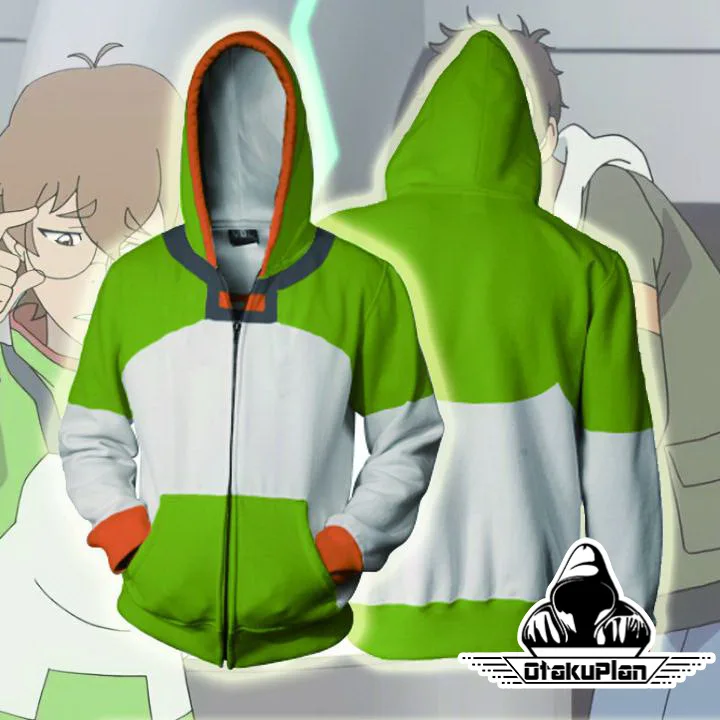 

Voltron: Legendary Defender Cosplay Jacket Legendary Defender Pidge Costume Green Coat Sweatershirt Zipper Hoodie 5XL Plus Size