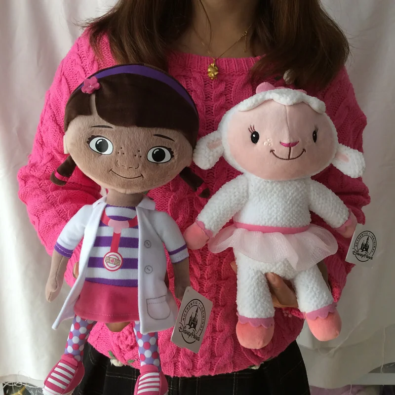 1 комплект, оригинальные плюшевые мягкие игрушки Doc McStuffins, Dottie girl and McStuffin Lambie sheep, плюшевые игрушки для детей и детей в подарок