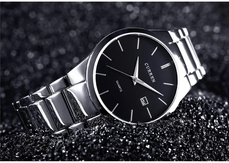 CURREN кварцевые часы мужские брендовые военные наручные часы мужские полностью стальные известные деловые мужские часы водонепроницаемые Relogio Masculino