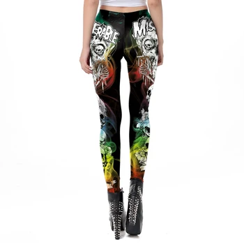 Miserable Skull Leggings 1