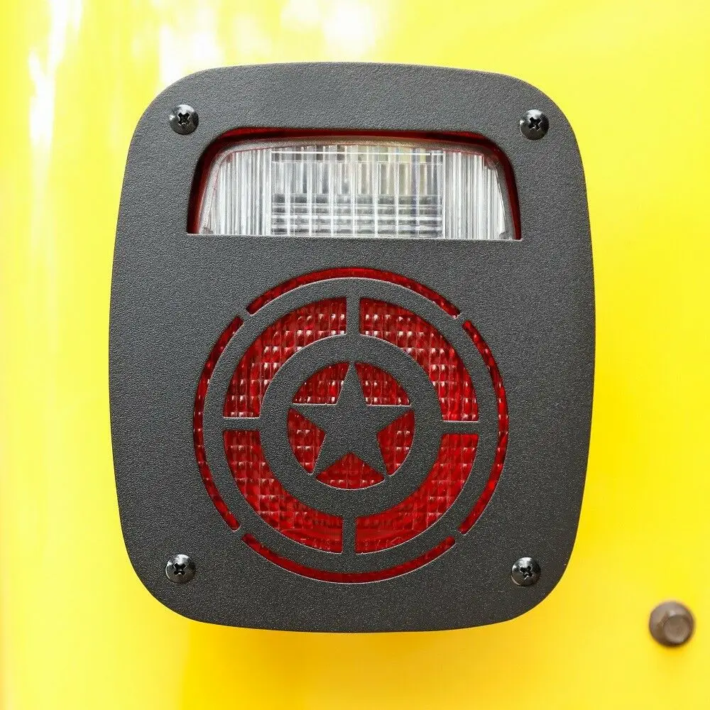 Черная задняя защитная защита покрытия для Jeep Wrangler YJ TJ LJ 1985-2006