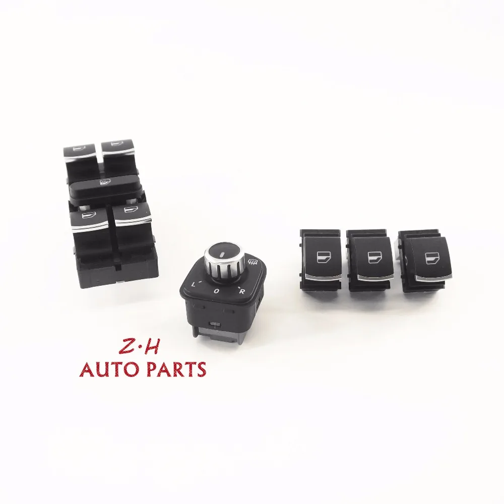 

NEW 5Pcs Master Window & Master Heated Mirror & Passenger Windows Switch For VW Volkswagen Jetta Golf GTI MK5 Passat Tiguan