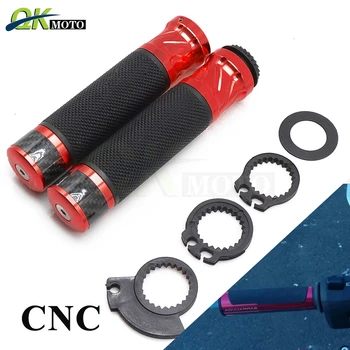 

Motorcycle CNC handlebar grips Hand Grips handle bar For MV Agusta Rivale 800 EAS F3 675 yamaha ybr 125 KAWASAKI vespa gts 300