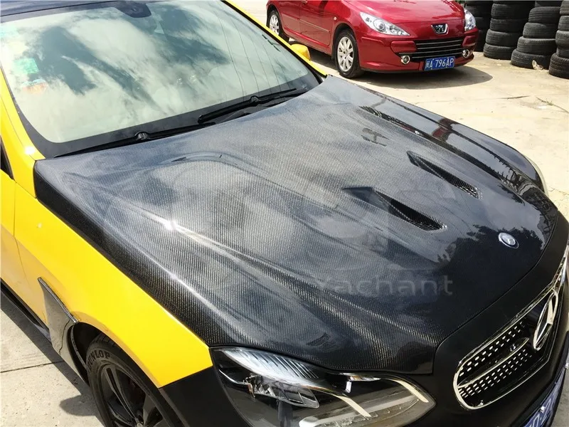 2013-2015 Mercedes Benz W212 Black Series Style Hood Bonnet CF (21)