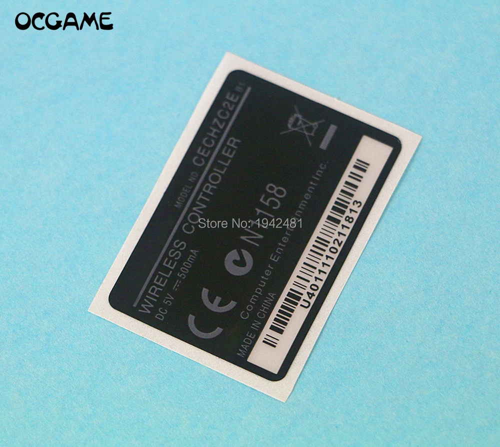 

2PCS/LOT back label Housing Shell Sticker Seals For PS3 Playstations 3 Wireless handle Controller OCGAME