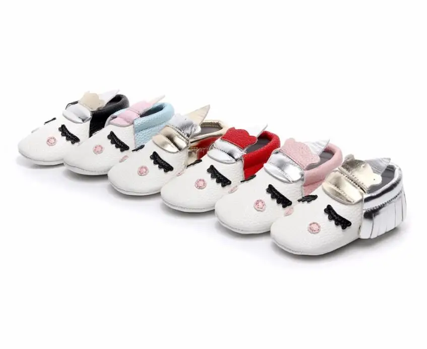 unicorn baby moccasins