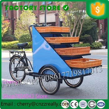 

Manufacture Mobile 3 Wheel Electric Retail Traders Bikes For Vegetables Fruits 3 wheel mobile bike with pedal for coffee fruit
