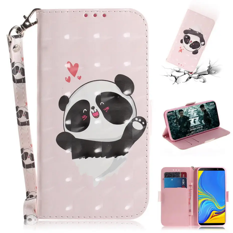 Case For Samsung Galaxy A7 2018 Flip Luxury PU Leather Phone Case For Samsung Galaxy A7 2018 A750F A750 SM-A750F Phone Cover