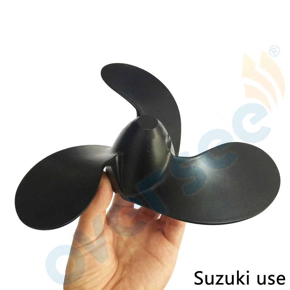 OVERSEE 58111-98452-019 Propeller 4-3/4"PITCH  For Suzuki 2HP 2.2HP 2.5HP Outboard Engine 7-1/2x4-3/4 