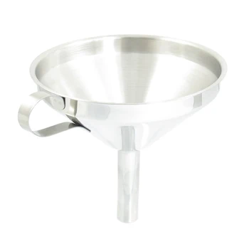 

SOSW-5" Mouth Dia Stainless Steel Kitchen Wine Water Filter Funnel