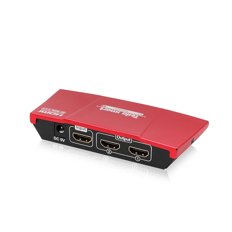 Тесла smart 1 x2 HDMI 4K @ 60Hz разветвитель HDMI Питание 1 в 2 из HDMI Splitter Dual Monitor дублирования видео и аудио