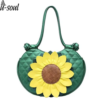 

Women Beach Leather Handbags Luxury Designer Flower Women Shoulder Bags Ladies Bolsas Women's Purse Bag LM4383/n