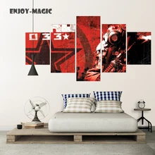 Home Decor Canvas Poster Game Metro 2033 Home Decoration Wall Art Modern 5 Piece HD Oil Painting Picture Panel Print A-055 Home Decor Canvas Poster Game Metro 2033 Home Decoration Wall Art Modern 5 Piece HD Oil Painting Picture Panel Print A-055